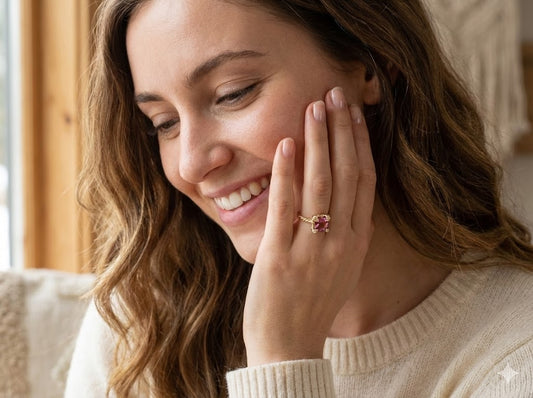 Celestine Petite 18K Gold Ring