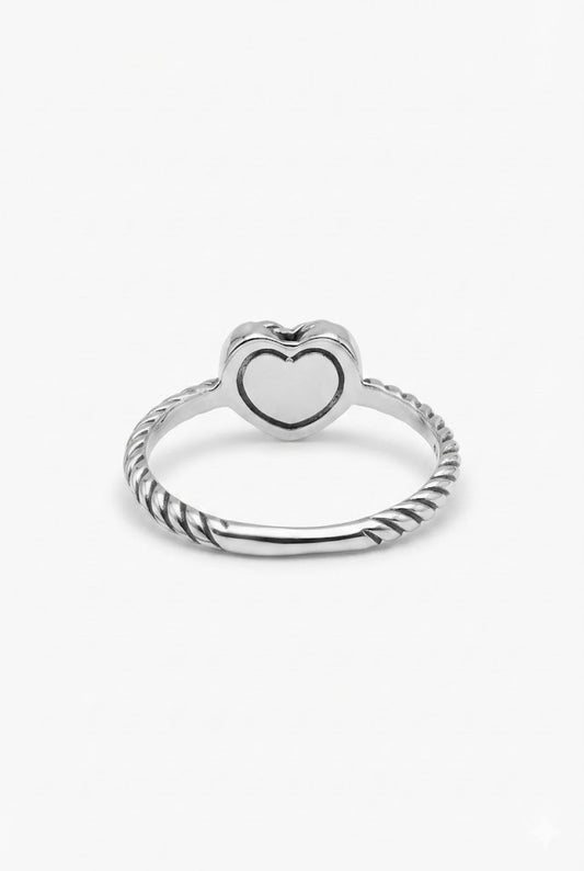 Petite Amoria Sterling Silver & Diamonds Ring