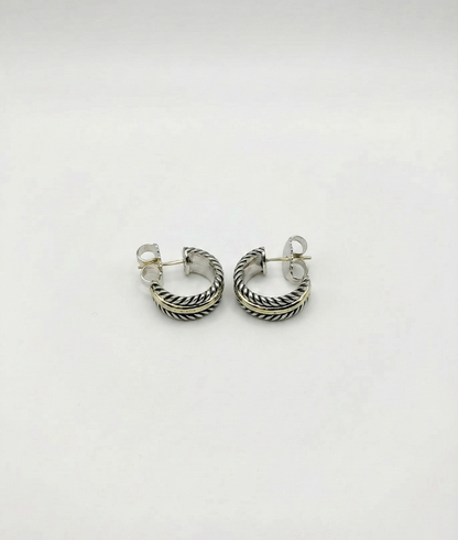 Classic Twist Crown Hoops