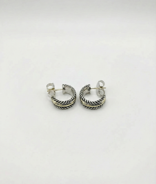 Classic Twist Crown Hoops