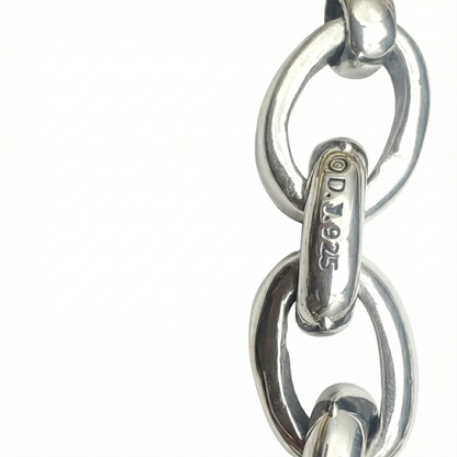 David Yurman Sterling Silver 11mm Madison Toggle Bracelet.