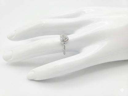 Petite Amoria Sterling Silver & Diamonds Ring