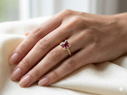 Celestine Petite 18K Gold Ring